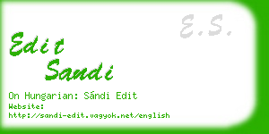 edit sandi business card